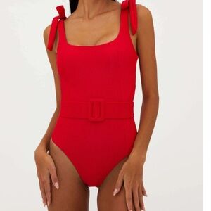 Beach Riot Red One Piece Swimsuit